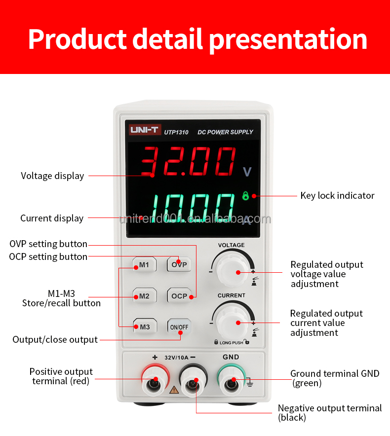 UNI-T UTP1310 DC Power Supply 32V 10A