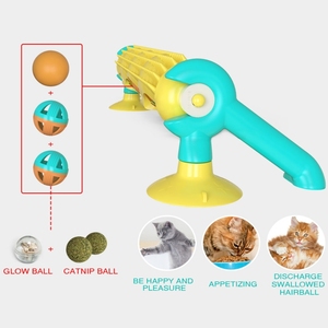Articoli per animali domestici indistruttibile Fancy Interactive <span class=keywords><strong>Sucker</strong></span> Stick Track Scratch Glow Catnip <span class=keywords><strong>Ball</strong></span> giocattolo divertente per gatti - Product Image 6