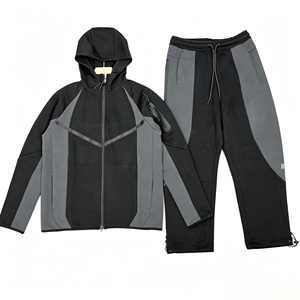 Nouvelle veste zippée à capuche en coton tricoté à couche d'air pour homme, style printemps-automne, idéale pour le sport décontracté et les tenues de loisirs - Product Image 3