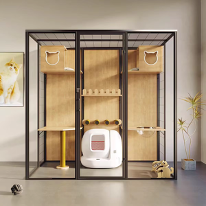 บ้านแมวหรูหราสไตล์ใหม่ปี 2026 ขายดีจากโรงงาน บ้านแมวแบบพกพาสำหรับใช้ในร่มและกลางแจ้ง โครงอะลู<span class=keywords><strong>มิ</strong></span><span class=keywords><strong>เนียม</strong></span>กันน้ำ บ้านกระจก - Product Image 4