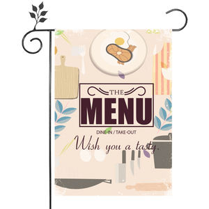 Producto promocional 30x45cm Lino engrosado Bandera de jardín personalizada decorativa para exteriores de doble cara - Product Image 1