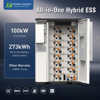 Armoire de batterie extérieure tout-en-un JApower 100 kW 273 kWh refroidie par air avec onduleur hybride Solis pour utilisation solaire et économies d'énergie