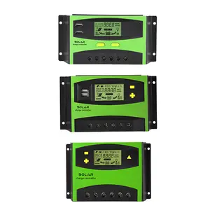 PWMソーラーパネル充電コントローラーレギュレーター12V/24V/48V12vソーラーレギュレーターPVモジュールシステム用USB付きソーラーパネルレギュレーター
