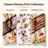 Serviettes de cuisine en microfibre imprimées sur mesure, séchage rapide, absorbantes, chiffons à vaisselle carrés, chiffons de nettoyage écologiques, vente en gros OEM