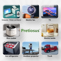 Pretiosus İnvertör 2000W Güç 12/24/48V DC'den AC110/120/220/230V'ye Saf Sinüs Dalgası Şebekeden Bağımsız Güç Dönüştürücü İnvertörler Dönüştürücüler