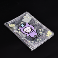 Porte-cartes PVC personnalisé, étui de passeport transparent en PVC imperméable, portefeuille de voyage en plastique, porte-documents et billets