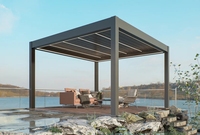 Pergola motorisée en aluminium sur mesure avec toit à lames orientables, auvent de balcon extérieur, imperméable, abri de jardin, vente