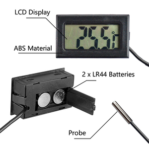 Mini thermomètre numérique LCD pour reptiles TPM-10, pour la maison, la température de la pièce, thermomètre électronique numérique d'intérieur - Product Image 2