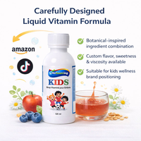 Extracto Herbal Líquido, Jarabe de Vitaminas para Apoyar el Desarrollo Saludable, Bebida con Nutrientes y Minerales para Niños