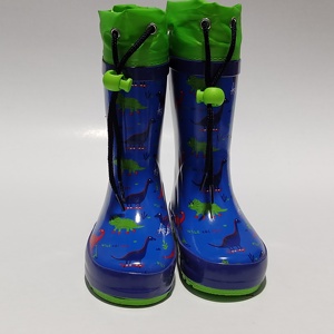 Bottes de <span class=keywords><strong>pluie</strong></span> imprimées dinosaures en gros, bottes Wellington, coloris, bottes de <span class=keywords><strong>pluie</strong></span> à col pour enfants - Product Image 4