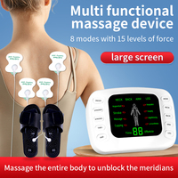 Unité multifonctionnelle de détente complète du corps Stimulateur musculaire électrique EMS Masseur thérapeutique avec pantoufle