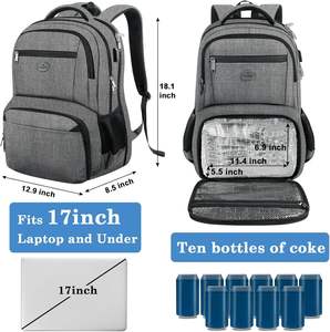 <span class=keywords><strong>Sac</strong></span> <span class=keywords><strong>à</strong></span> <span class=keywords><strong>dos</strong></span> pour <span class=keywords><strong>ordinateur</strong></span> portable imperméable et durable de 17,3 pouces <span class=keywords><strong>avec</strong></span> boîte <span class=keywords><strong>à</strong></span> lunch <span class=keywords><strong>isotherme</strong></span>, <span class=keywords><strong>sac</strong></span> <span class=keywords><strong>à</strong></span> <span class=keywords><strong>dos</strong></span> pour <span class=keywords><strong>ordinateur</strong></span> portable pour hommes et femmes - Product Image 4