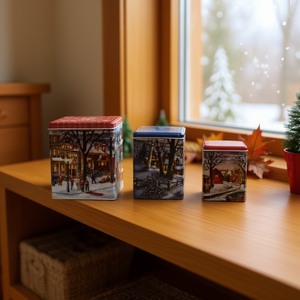 Homeera <b>Decorative</b> Storage Box Iron Rectangle Classic Design <b>Kitchen</b> Standing Type Single Tier S0047-30 - Product Image 2