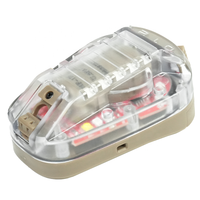 LWXC Lampe de signalisation tactique pour casque Lampe de survie extérieure Lampe flash de sécurité Lampe coccinelle à montage rapide