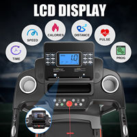 Tapis de course électrique pliable à inclinaison automatique pour la maison, prêt à l'emploi, avec écran LCD et moteur 3.0HP, idéal pour la marche et l'exercice à domicile