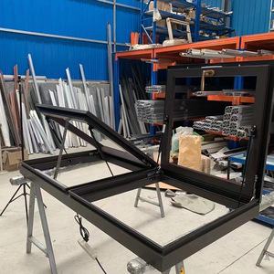 Lucernario Elettrico Automatico a Doppio Vetro Personalizzato in Fabbrica, Finestra in Vetro <span class=keywords><strong>per</strong></span> Tetto a Soffitto Moderno in Lega di Alluminio con Lamelle, Apertura Verticale - Product Image 6