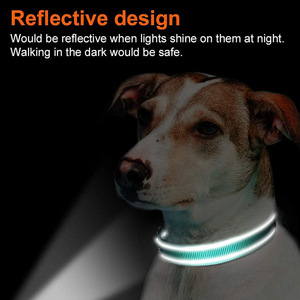 ONESTEP Fabricante al por mayor personalizado ajustable patrón sólido Nylon reflectante perro <span class=keywords><strong>Collar</strong></span> - Product Image 5