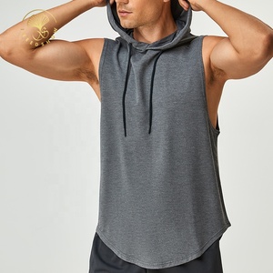 Mens Fitness Clothing Gym Apparel Vest T Shirt Sleeveless <strong>Hoodies</strong> Men - Product Image 2