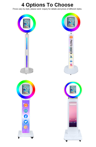 Machine Photobooth iPad <span class=keywords><strong>Prix</strong></span> Usine Impression Instantanée Lumière RGB Télécommande Kiosque Photo Selfie en Métal <span class=keywords><strong>Location</strong></span> de Photobooth - Product Image 5