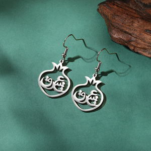 Persa Farsi iraní Granada Anar Eshgh <span class=keywords><strong>amor</strong></span> pendientes mujeres niñas joyería de acero inoxidable pendiente colgante regalo de Navidad - Product Image 4