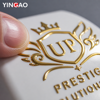 Autocollant personnalisé en feuille d'or 3D en relief, transfert DTF UV, autocollant imperméable auto-adhésif, n'importe quel design de logo pour flacon de parfum en verre