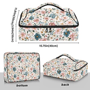 Aloha Hawaii Collection Wholesale Custom Flesh Flower Waterproof Soft Portable Insulated Food Bag Casserole Cooler Lunch Bag - Product Image 3