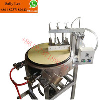 Machine à crêpes semi-automatique à chauffage électrique au gaz commercial
