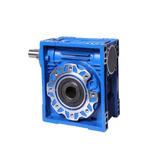 NRV40 5-100 ratio 0.1-0.9kw single step universal worm gear speed reducers gearbox for metal crusher
