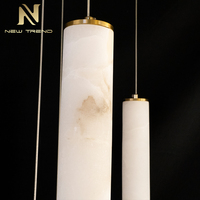 Lustre LED personnalisé en verre et cristal d'alabastro pour décoration intérieure, idéal pour villa, hall d'hôtel et escalier