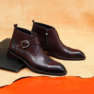 Botas Chukka Clásicas Retro para Hombre, a la Moda 2025, Impermeables, para Otoño e Invierno, para Senderismo, Trabajo y Uso Diario - Product Image 5