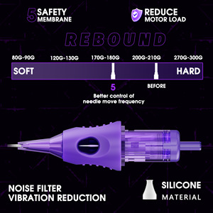 Aguja Integrada para Tatuajes Tuffking TNC-026, Recubierta de Púrpura, Hueca, Curva, <span class=keywords><strong>Magnum</strong></span>, Redonda, para Delineado, Sombreado y Degradado, 6.2x1.7cm, 7g - Product Image 4