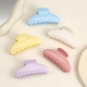 إكسسوارات شعر بلاستيكية من CLARMER 9 PC مشابك شعر جميلة لامعة على سطح شبه دائري عالي الجودة للنساء - Product Image 2