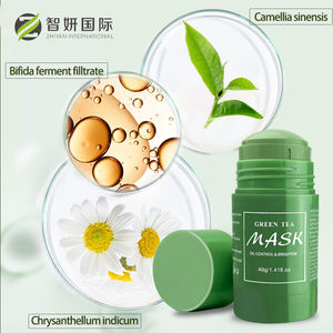 顔を浄化する韓国製保湿プライベートラベルグリーンティー泥マスクスティック - Product Image 2