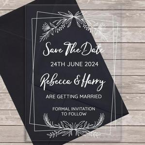 Nhà máy tùy chỉnh Acrylic Thiệp mời đám cưới - Product Image 2