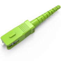 Conector de Fibra Óptica SC UPC 3mm/2mm, Adaptador de Fibra Óptica para Telecomunicaciones FTTH FTTx, 1 Fibra, 200 Piezas/Bolsa, Marca ODM/OEM