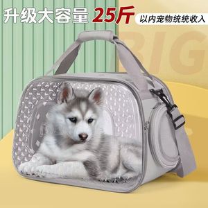 Cat Dog Carrier Portable Soft-<b>Sided</b> Transparent Gray Blue Yellow Red Large <b>Small</b> EVAPC Material Pet Travel <b>Bag</b> - Product Image 3