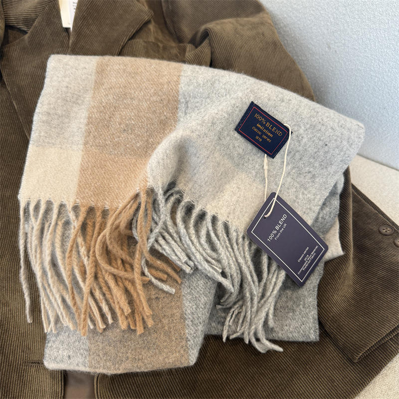 05# gray white grid - 180*32cm