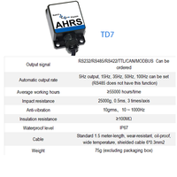Sensor Inclinómetro Dinámico de Doble Eje Modbus TD7-DI