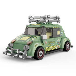 Coche de Carreras Diku con Retroceso, Modelo de 8 Segmentos, Bloques de Construcción de Plástico, Juguete Educativo para Niños de 7 a 14 Años - Product Image 1