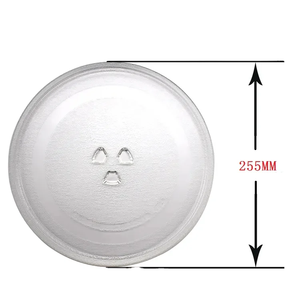 Plato Giratorio de Vidrio para Microondas de 245 mm, Resistente y Duradero, <span class=keywords><strong>3</strong></span> Soportes, Repuesto Universal Eléctrico para Uso Doméstico, 1 Año de Garantía - Product Image 1
