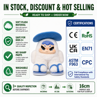 Jouet en peluche personnalisé en coton PP - Personnage d'anime mignon, mascotte, souvenir, cadeau pour enfants