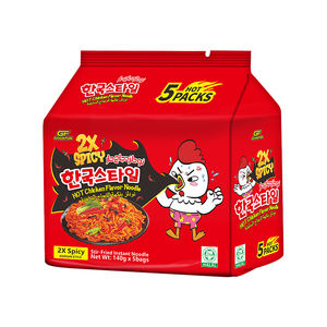 OEM Sabor Stir <span class=keywords><strong>Fried</strong></span> Ramen 140g Pollo picante 2X Fideos instantáneos picantes - Product Image 6