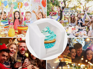 Ủng hộ đám cưới biểu tượng tùy chỉnh hình chữ nhật cửa sổ cupcake hộp với cửa sổ ngày Valentine món quà sinh nhật nhỏ - Product Image 6