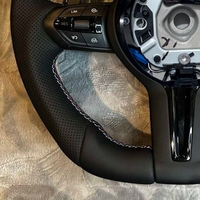 Volant sport en cuir style CS avec garniture carbone pour F20 F21 F22 F30 F31 F32 F36 M2 F87 M3 F80 M4 F82 F15 F16