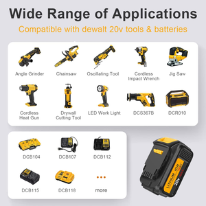 Victpower 20V Cylindrical Li-ion <strong>Cell</strong> <strong>Battery</strong> for <strong>Cordless</strong> <strong>Drill</strong> <strong>Replacement</strong> <strong>Battery</strong> for High-Performance Power Tools - Product Image 6
