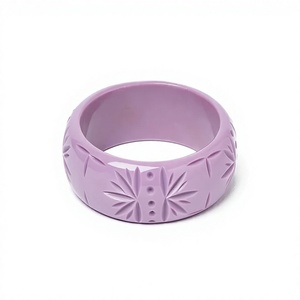 New Fancy Best Quality Resin Carved <b>Bangles</b> With Multicolor Design Stylish <b>Bangles</b> Round Artistic Jewelry Party wedding Woman - Product Image 1