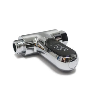 Duş su termometresi 360 derece rotasyon akış kendini üreten LED ekran banyo ev bebek su duş termometre - Product Image 3