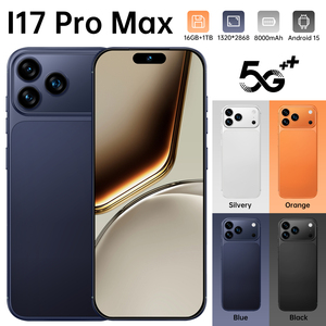 Teléfono Inteligente I17 Pro Max 5G, 16GB+1TB, Android 15, Cámara Dual de 72MP+108MP, Reconocimiento Facial, Desbloqueo por Huella Dactilar, Blanco, Naranja, Azul, Negro - Product Image 5