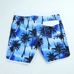 Individuelles Logo schnell trocknend Sport Sublimations-Schwimmbekleidung Strandshorts Herren Boardshorts mit 4-Wege-Elasthan Material mit Taschen