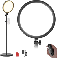 Pour BASICS 24W Grand Anneau Lumineux 68 pouces avec Support/Tenue de Téléphone/Télécommande pour Enregistrement Vidéo iPhone, Maquillage, Photographie, Éclairage 3000K-6500K